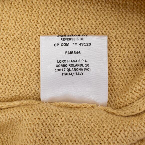 NWOT Loro Piana Mezzocollo Sweater Men's 48 (Medium) Gold - Picture 5 of 12